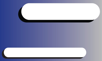 minimalist abstract background featuring a blue gradient with two white and rounded shapes