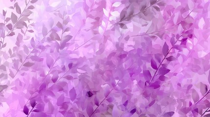 Soft Purple Leaves Background with Abstract Floral Pattern Design