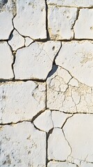 Obraz premium Cracked Plaster Wall Texture Background Aged Stone Surface