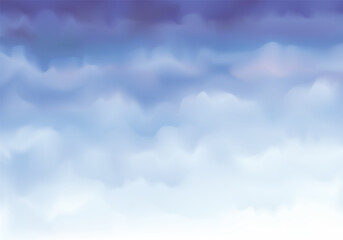Abstract Blue Sky Gradient with Soft Clouds gradient hues and cloudy textures