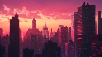 Evening colors reflect on buildings across calm city lake high resolution picture