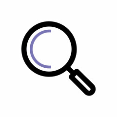 Search Icon Magnifying Glass Vector Isolated on White