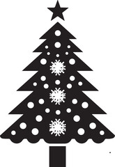 Christmas tree vector isolated on white background
