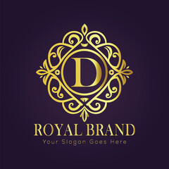 luxury gold logo concept