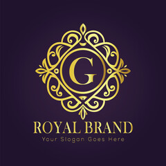 luxury gold logo concept