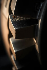 close up of a chocolate bar on a computer keyboard