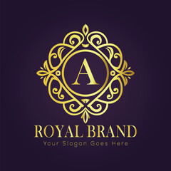 luxury gold logo concept