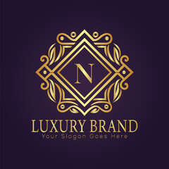 luxury gold logo concept