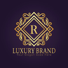 luxury gold logo concept