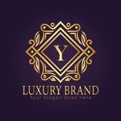 luxury gold logo concept