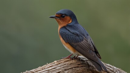 Bird perched on wood, nature background, wildlife photography, for nature documentaries