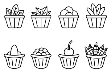 Fresh Vegetable Icons Collection