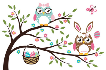 owls in the tree