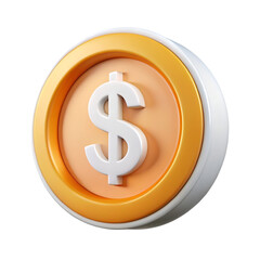 Fototapeta premium 3D render of annuity icon isolated on white background