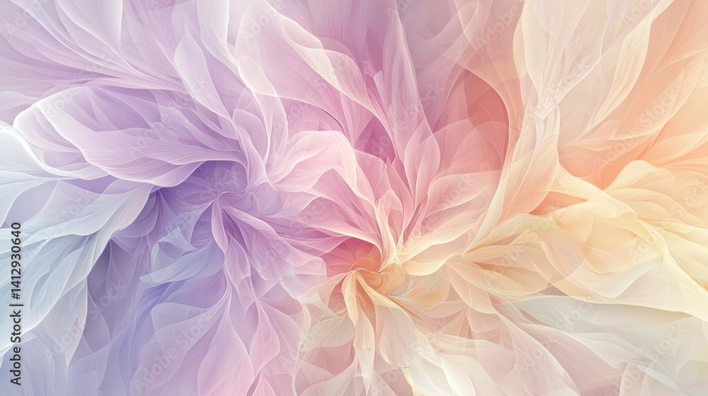 Poster this artwork features a mesmerizing display of pastel colors swirling together, creating an ethereal