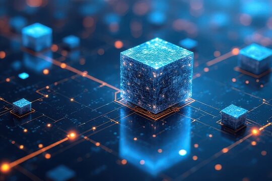 Financial cryptographers manipulating holographic smart contract architecture
