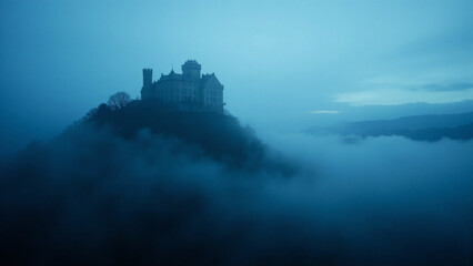 Fototapeta premium Mystical Castle in the Clouds