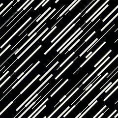 Vector seamless pattern. Modern stylish texture. Geometric striped ornament. Monochrome geometric swatch. Smooth diagonal capsules.