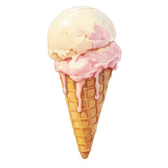 Melting ice cream cone delight food photography studio setting close-up perspective