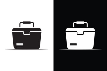 Suitcase icon vector on White Background ,Vector Art Illustration on white background.