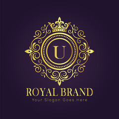 luxury gold logo concept