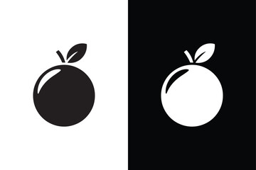 Orange icon vector on White Background ,Vector Art Illustration on white background. © MONI