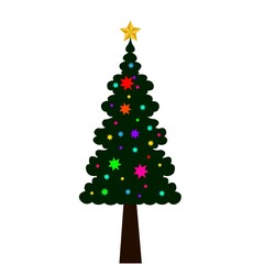 green christmas tree