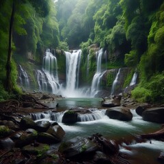 Fototapeta premium Legendary inhabited by legendary creatures