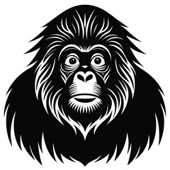 Borrnin orangutan vector