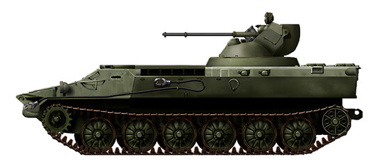 A variant of the MT-LB modernization with the installation of a combat module with a 30mm cannon, as on the BTR-80A, known as the MT-LB 6MB © Tikros