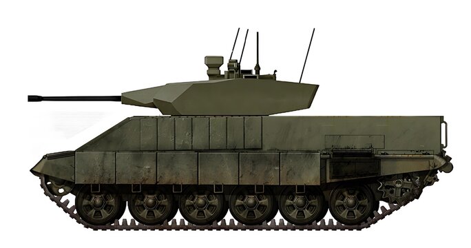 BMPT-72 HIFV (The concept of a heavy IFV based on the T-72 and a new combat module with a 30mm cannon)