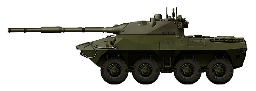 BTR-90-125 (The concept of a tank destroyer based on the BTR-90, using the BM-125 combat module)