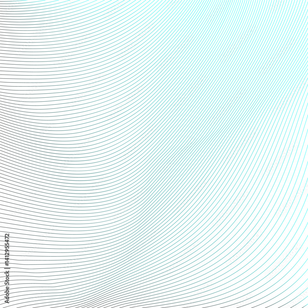 Poster gradient wave pattern on white