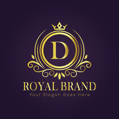 luxury gold logo concept