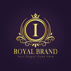 luxury gold logo concept