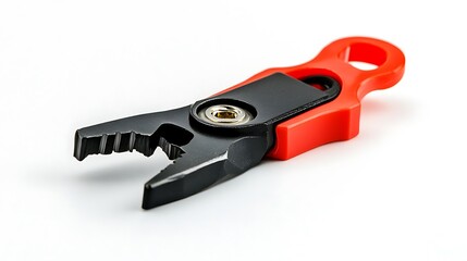 Red  Black Mini Pliers Closeup.