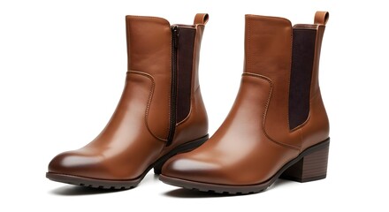 brown leather boots