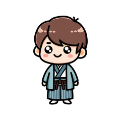 Cute Character in Traditional Attire