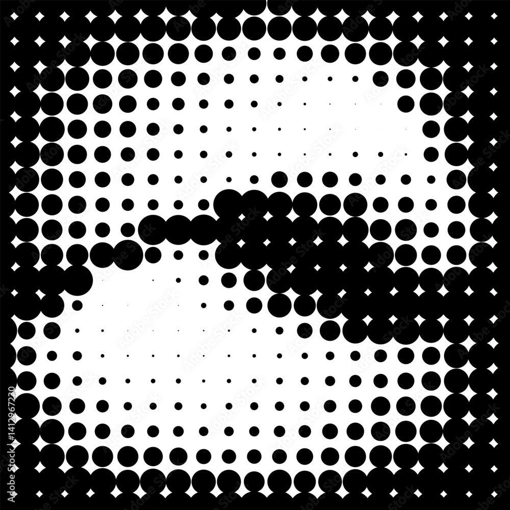 Poster gradient halftone pattern. grain gradient texture background