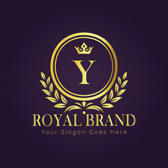 luxury gold logo concept