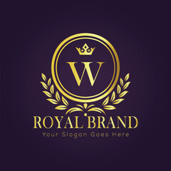 Fototapeta premium luxury gold logo concept