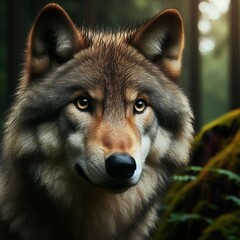 Obraz premium Grey hierarchy They hunt ungulates