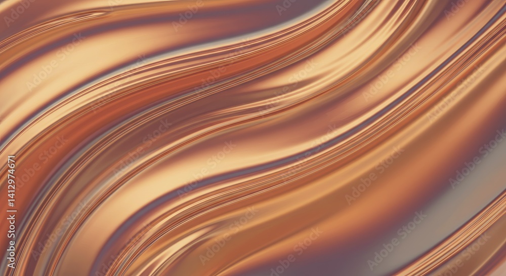 Poster abstract swirling bronze texture - elegant abstract background featuring swirling bronze tones and t