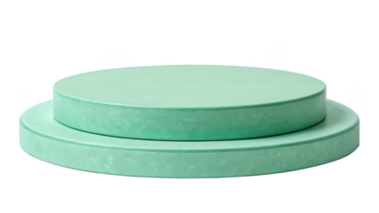 Smooth Matte Mint Green Podium Display Stand, 45 Degree Angle, Product Photography Prop
