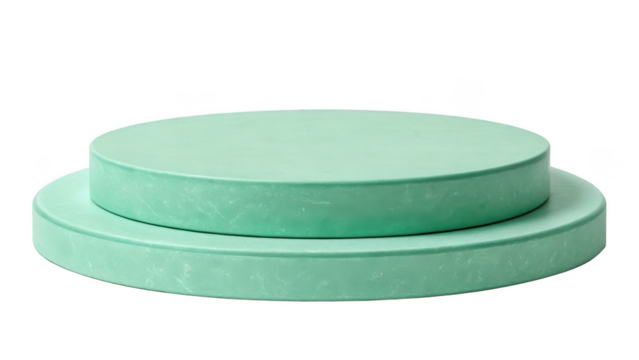 Smooth Matte Mint Green Podium Display Stand, 45 Degree Angle, Product Photography Prop
