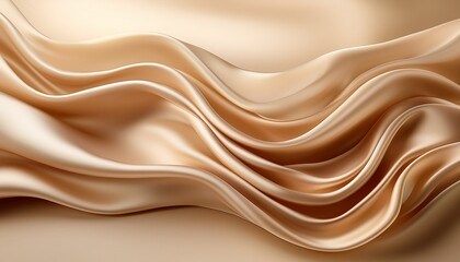 Obraz premium elegant beige flowing background silk smoothly with soft light