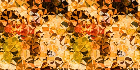 Modern masculine geometric border. Triangular shape seamless banner pattern. Fall color variegated ombre geo edging trim for textured paper design style. Art overlay graphic design wash tape effect. 