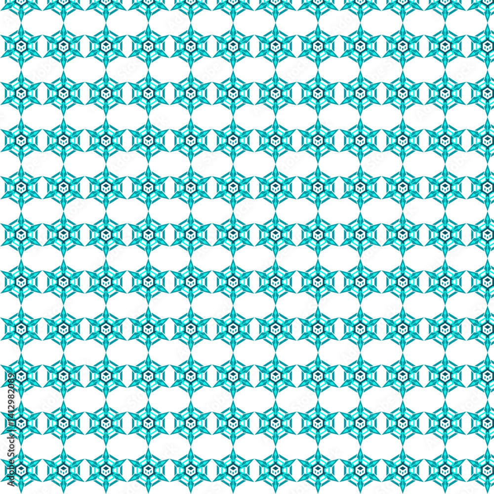 Poster futuristic fractals patterns design