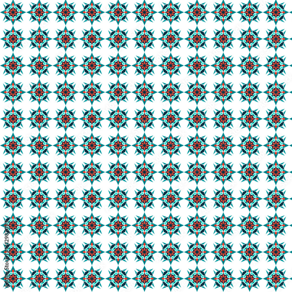 Poster futuristic fractals patterns design