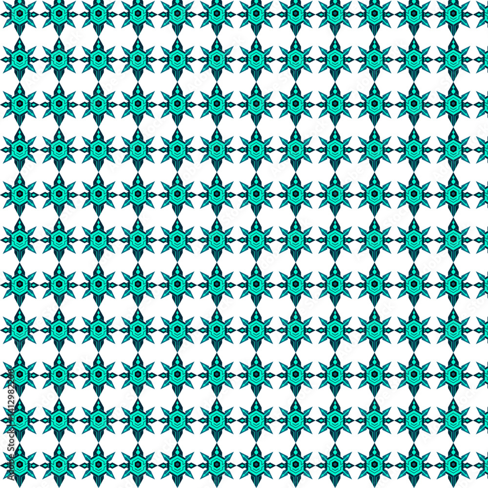 Poster futuristic fractals patterns design
